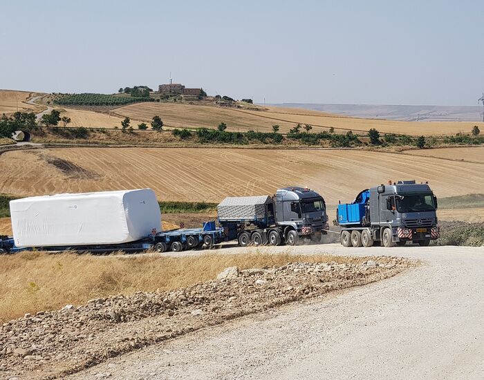 Trasporto di componenti eoliche