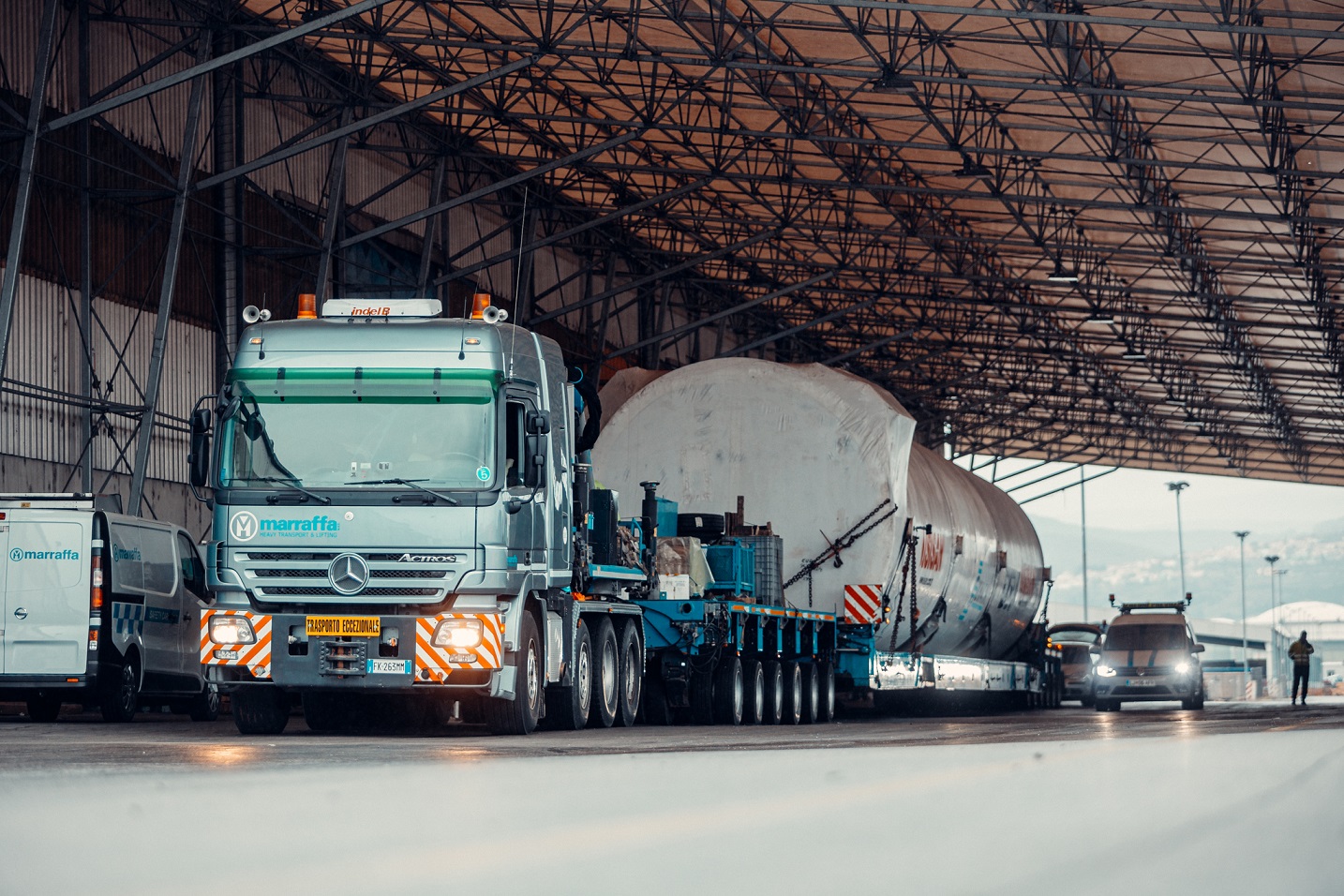 Exceptional transport of two boilers of 240 tons